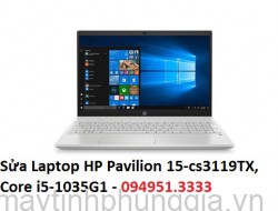 Sửa Laptop HP Pavilion 15-cs3119TX, Core i5-1035G1