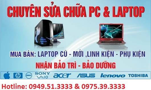 Sửa máy tính làm việc buổi tối tại hà nội