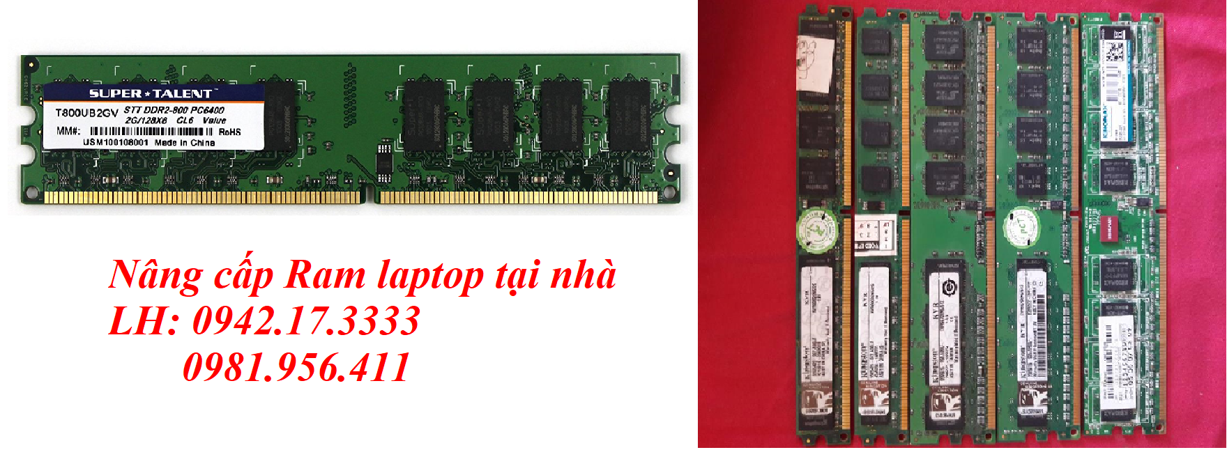 Trung Tâm Số 1 Về Nâng Cấp Ram DDR2 4Gb, 8GB Cho Laptop