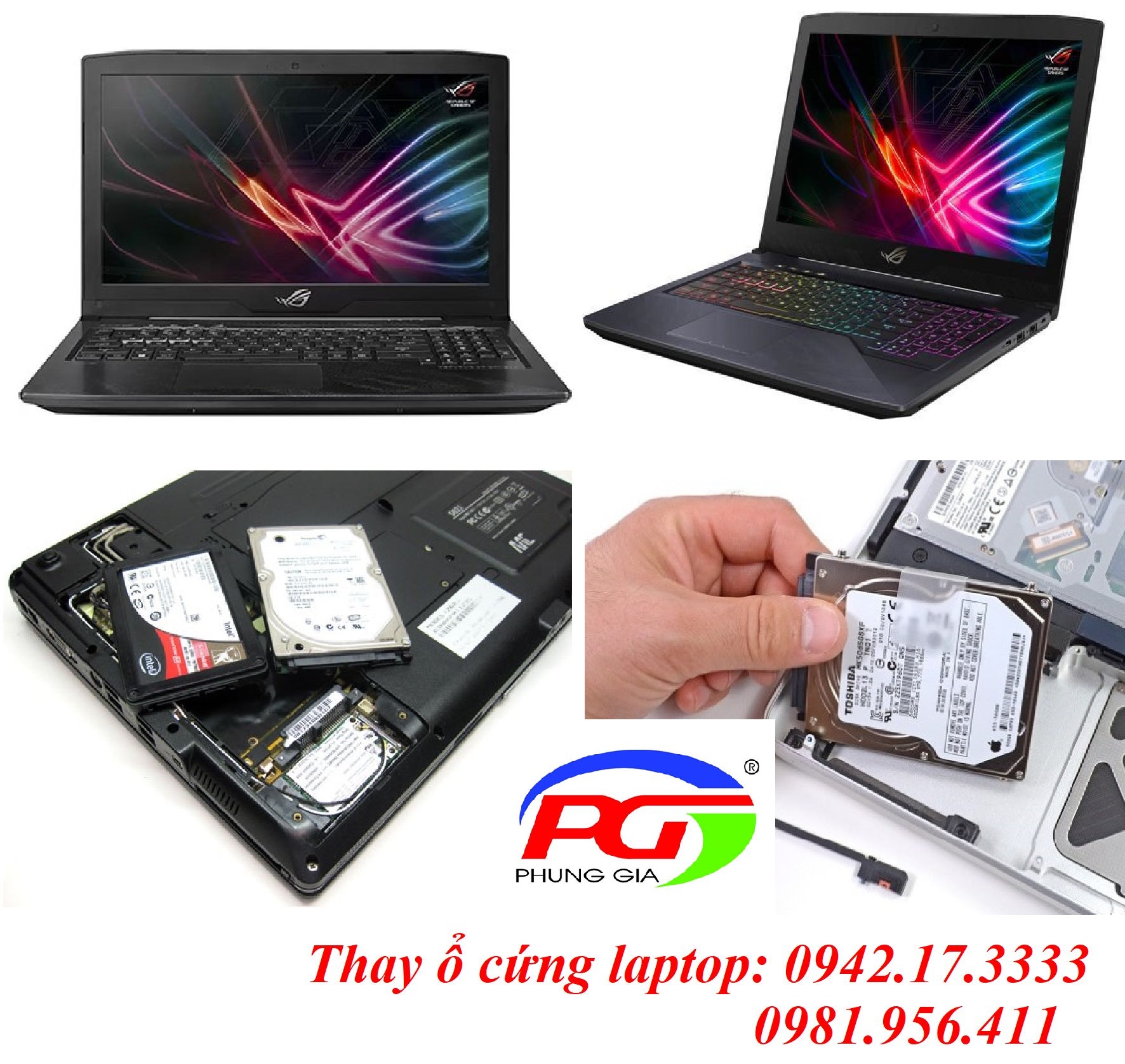 Thay Ổ Cứng Laptop Asus GL503VM Tại Địa Chỉ Hào Nam Hà Nội