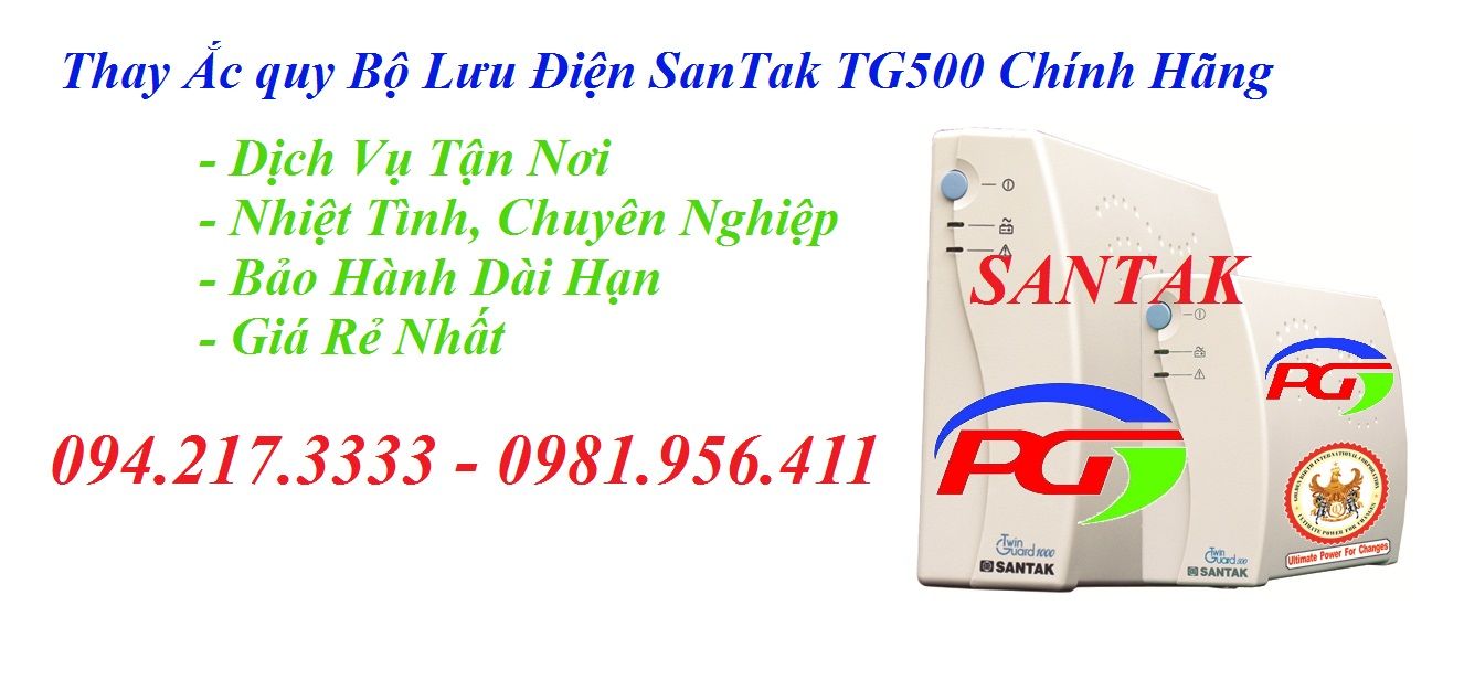 Thay Ắc quy Bộ Lưu Điện SanTak TG500 Uy Tín