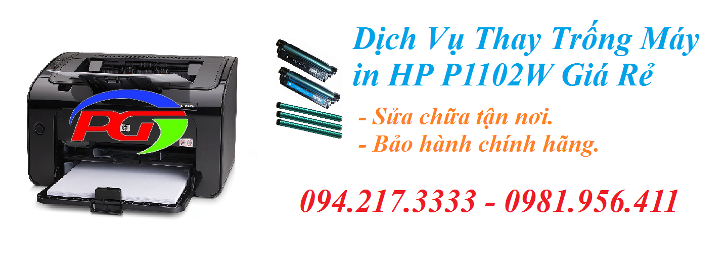 Thay trống máy in HP P1102W Hà Nội