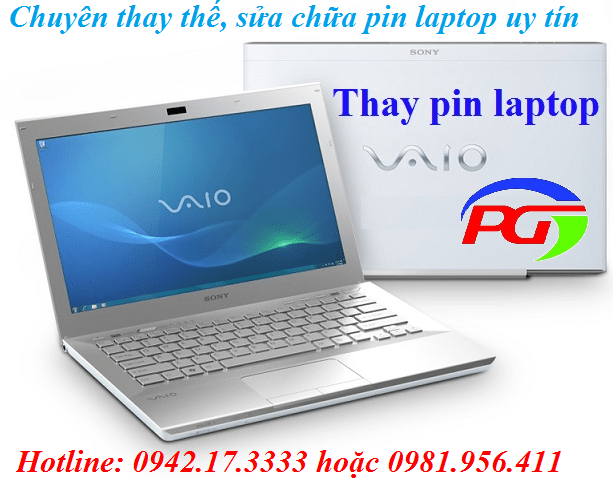 Thay pin laptop sony vaio chính hãng