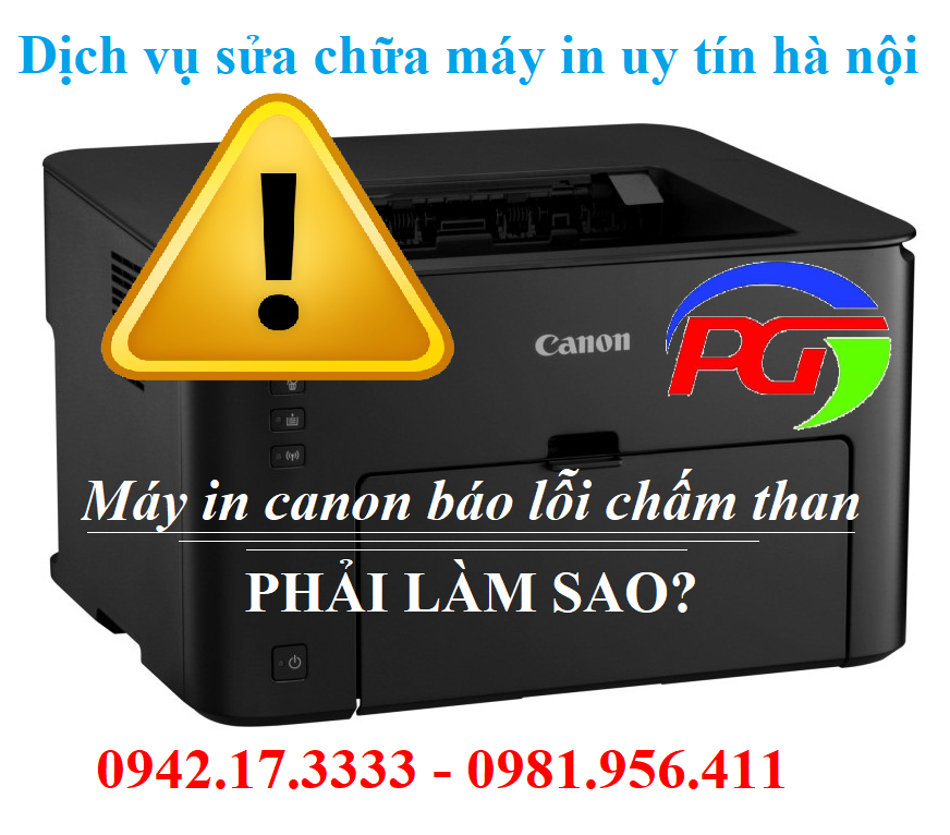 Máy in canon báo lỗi chấm than là gì? - Xử lý được trục trặc Ko??