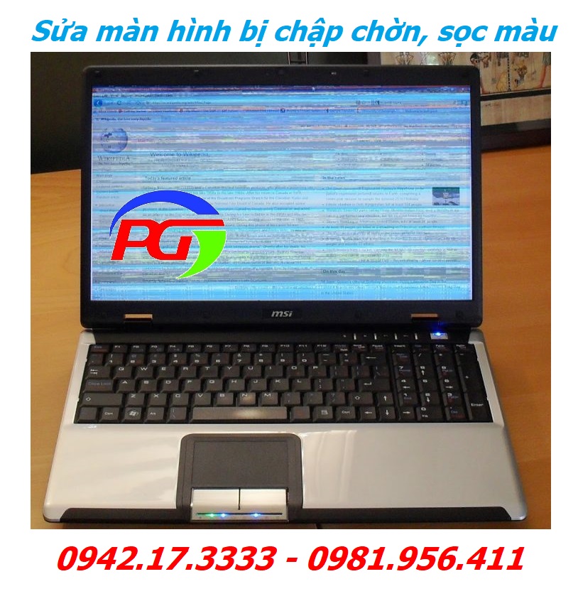 Màn hình laptop chập chờn, sọc màu - Địa chỉ nào uy tín chuyên sửa